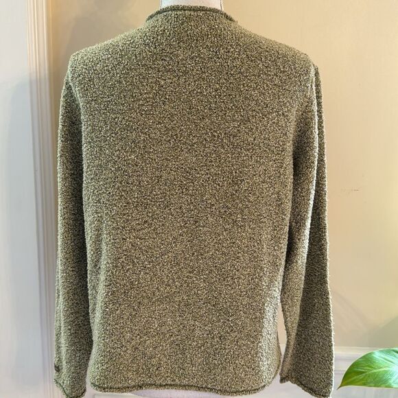 Women’s Marled Criss Cross Neck Sweater - Picture 4 of 8